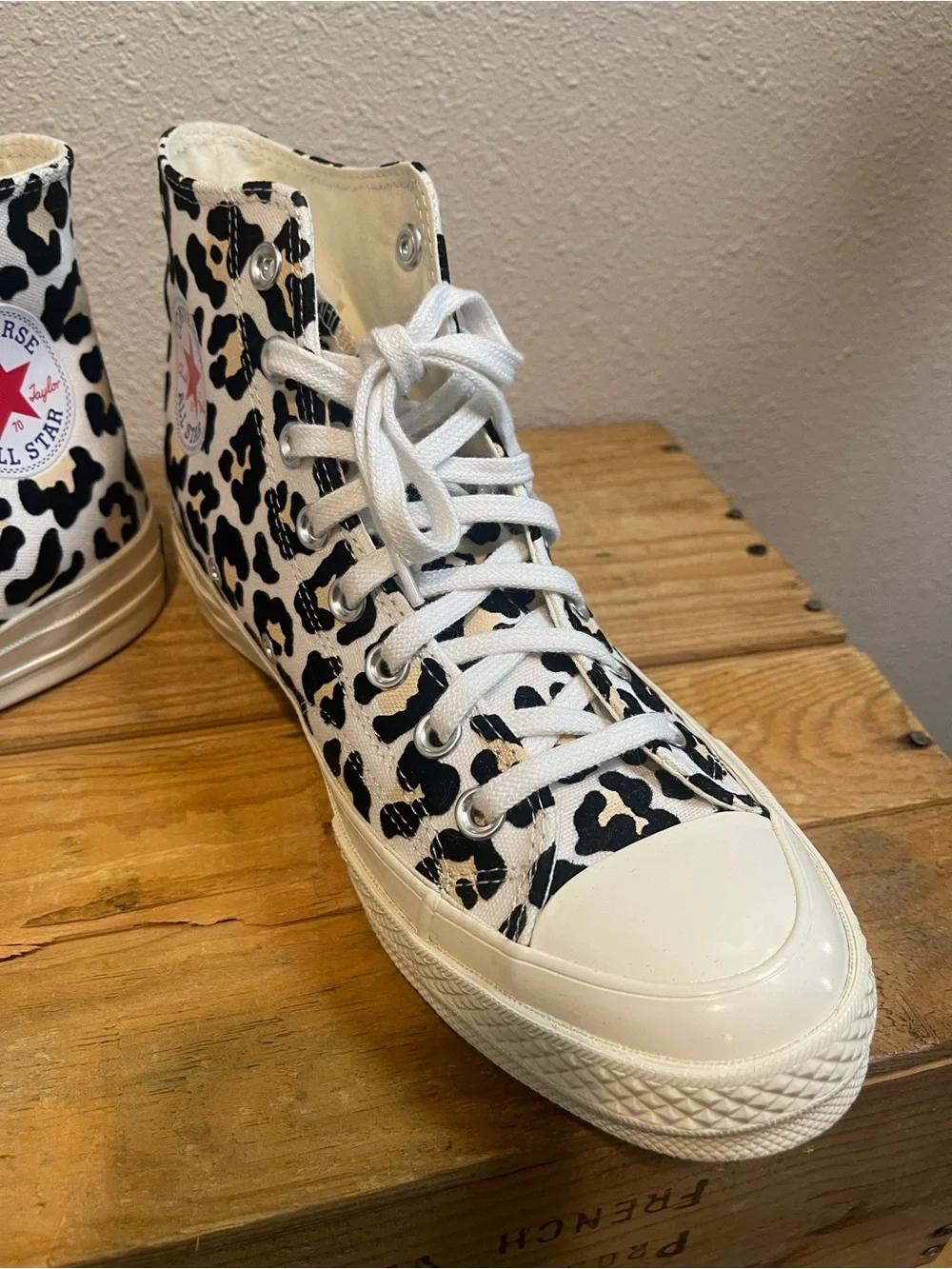 Converse Chuck 70 High Top Leopard Print Sneakers Womens 9 Mens 7